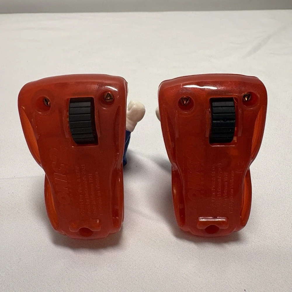 Set Of 2- 2022 McDONALD'S‎ Sega Sonic 2 The Hedgehog HAPPY MEAL TOYS